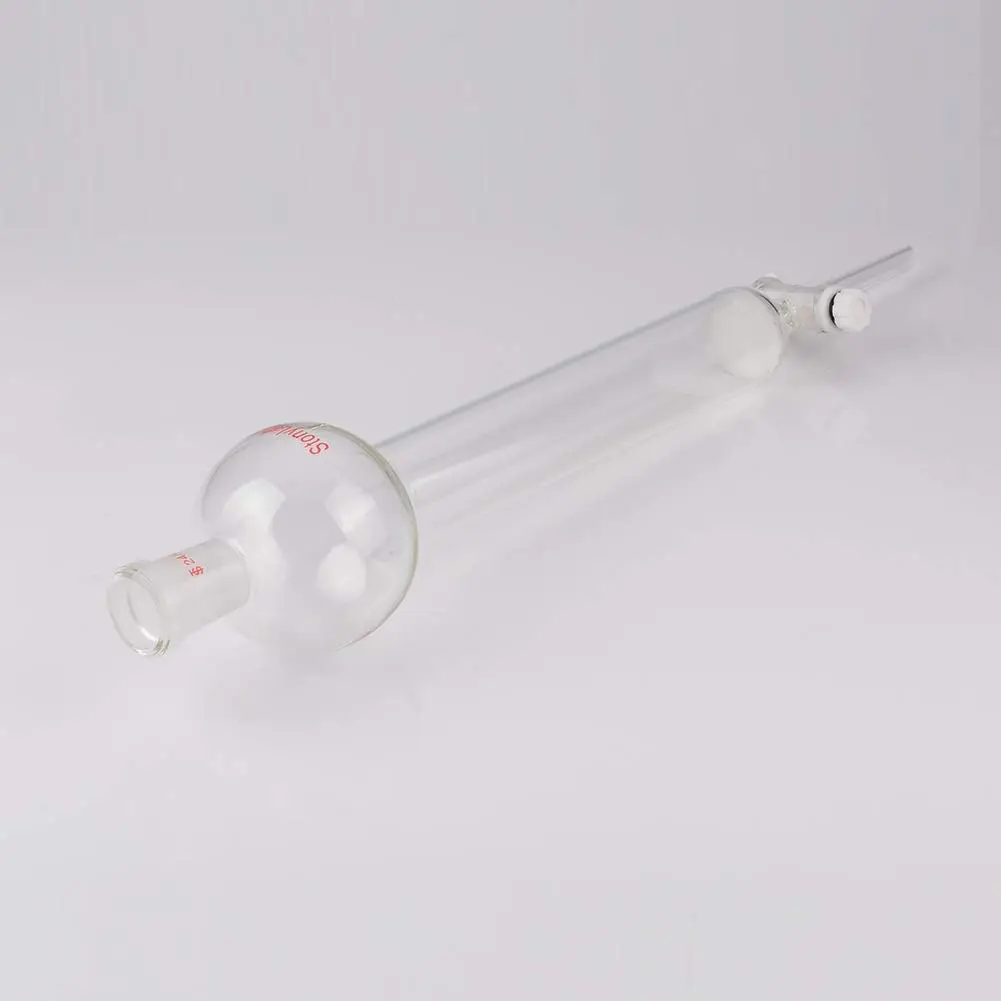 stonylab Borosilicate Glass Chromatography Column with Reservoir and Fritted Disc, 100ml | Lab Instrument for Precise Separation - view 5