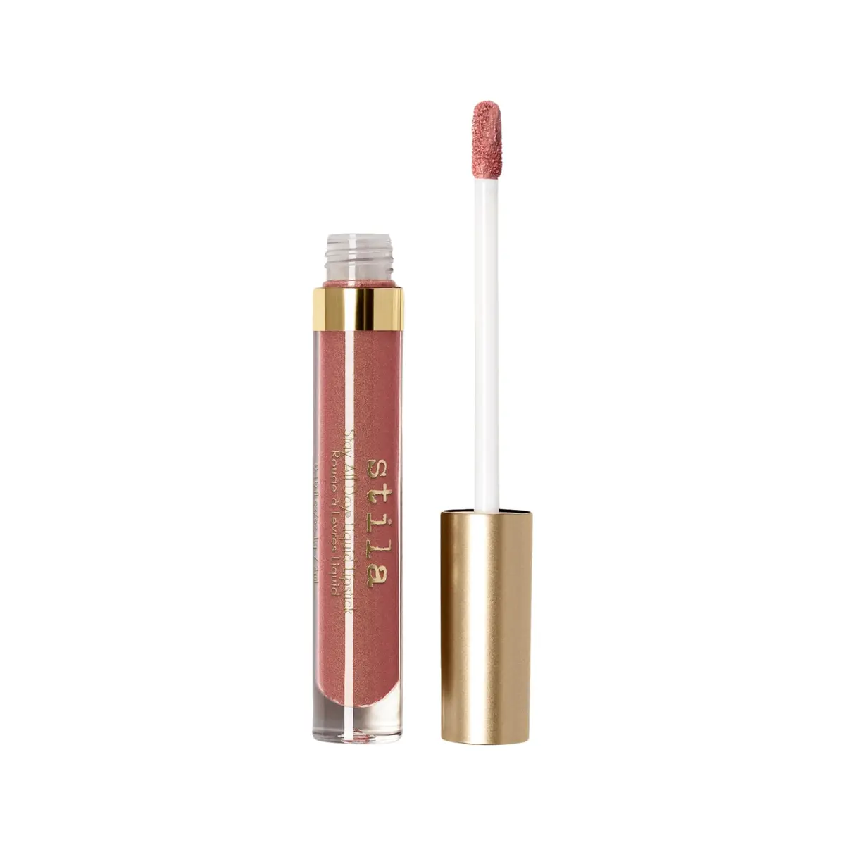 stila Stay All Day Liquid Lipstick Miele Shimmer | Long-Lasting Matte Lip Color (0.1 Fl Oz) - main product image