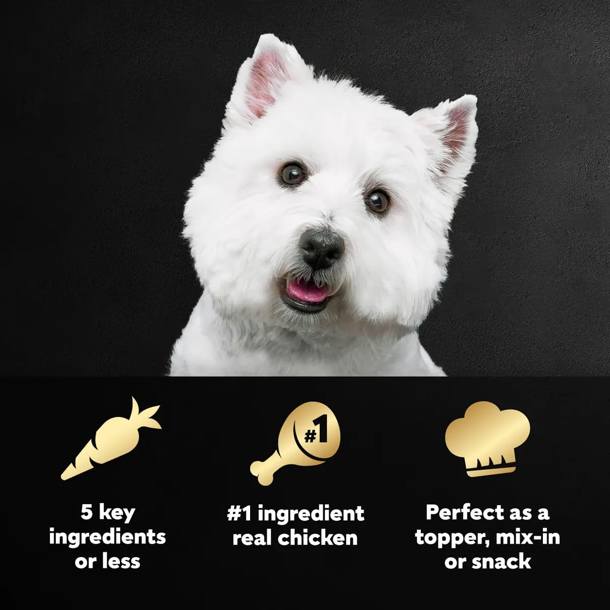 Cesar Simply Crafted Dog Food Toppers, Chicken & Green Beans, 1.3 oz, 10 ct | Real Chicken & Veggies, Easy to Digest - view 2