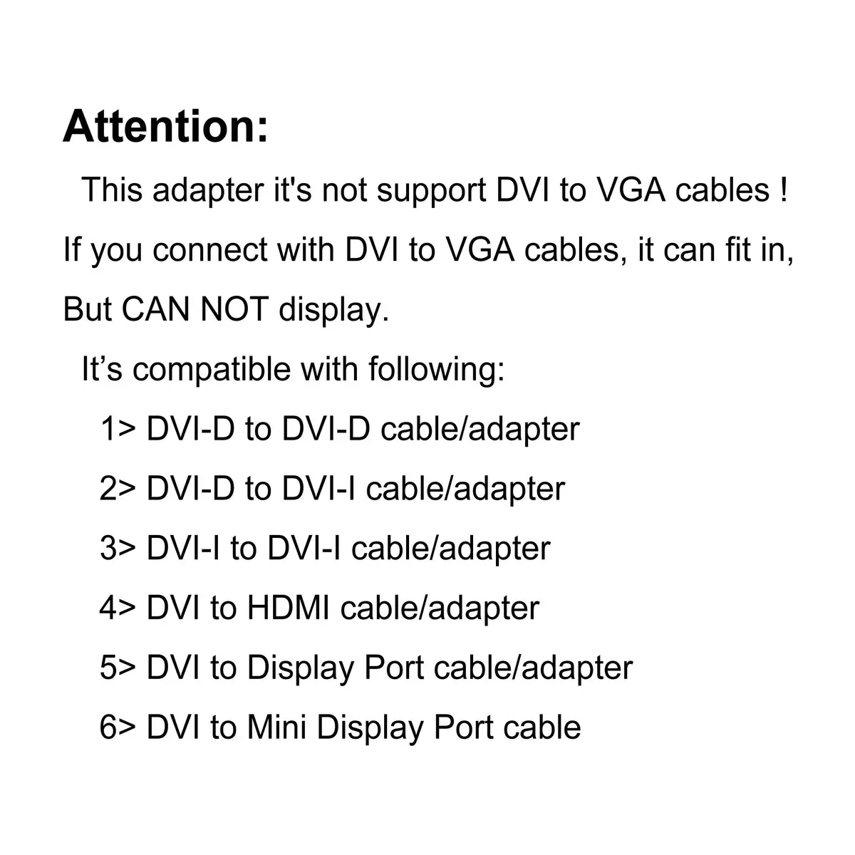 Arnorin DVI-D Male to DVI-I Female Adapter 2 Pack | Converts DVI Ports & Protects Cables - view 4