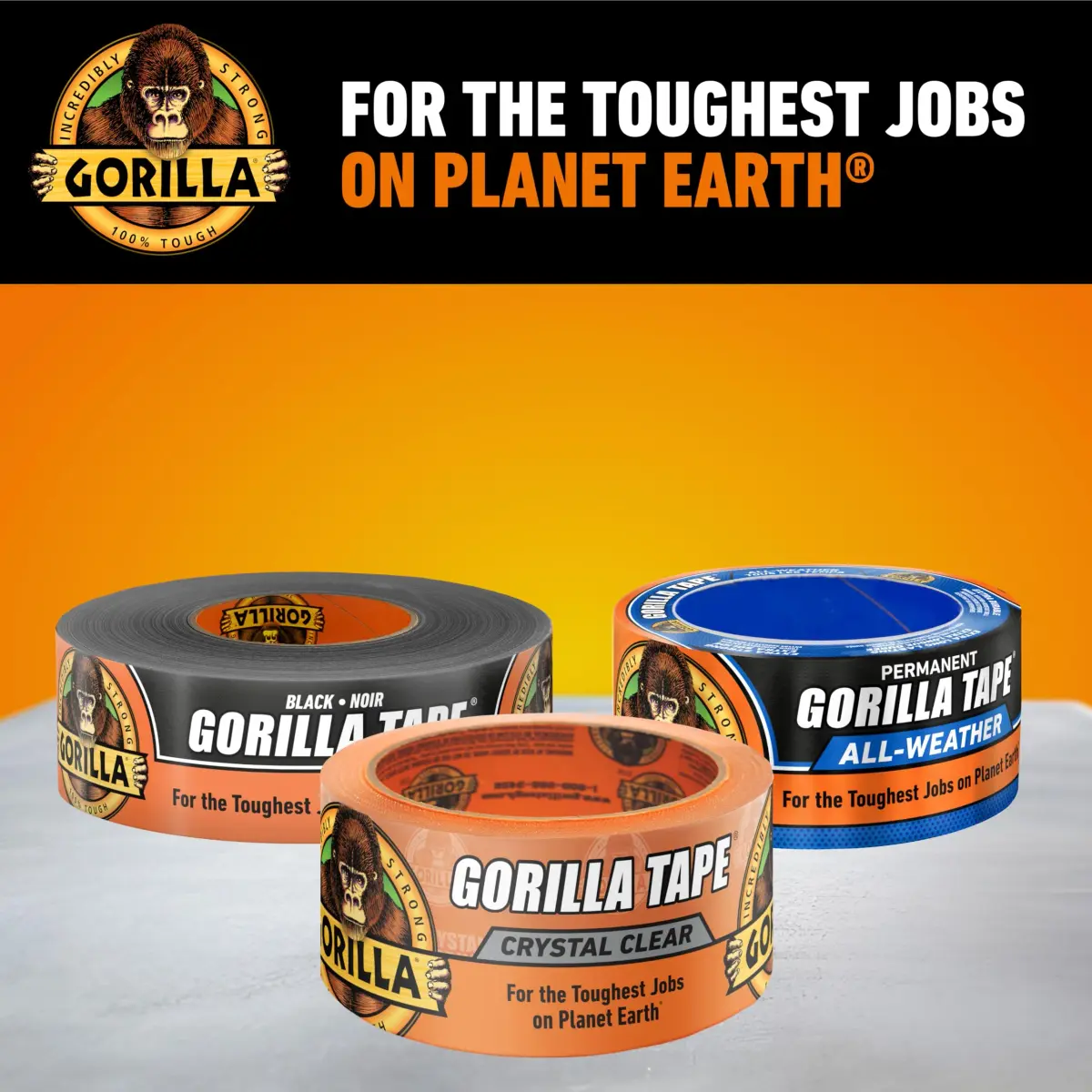 Gorilla Crystal Clear Tape 1.88 inch x 18 yd (54 ft) | Weather Resistant for Indoor/Outdoor Projects - view 8