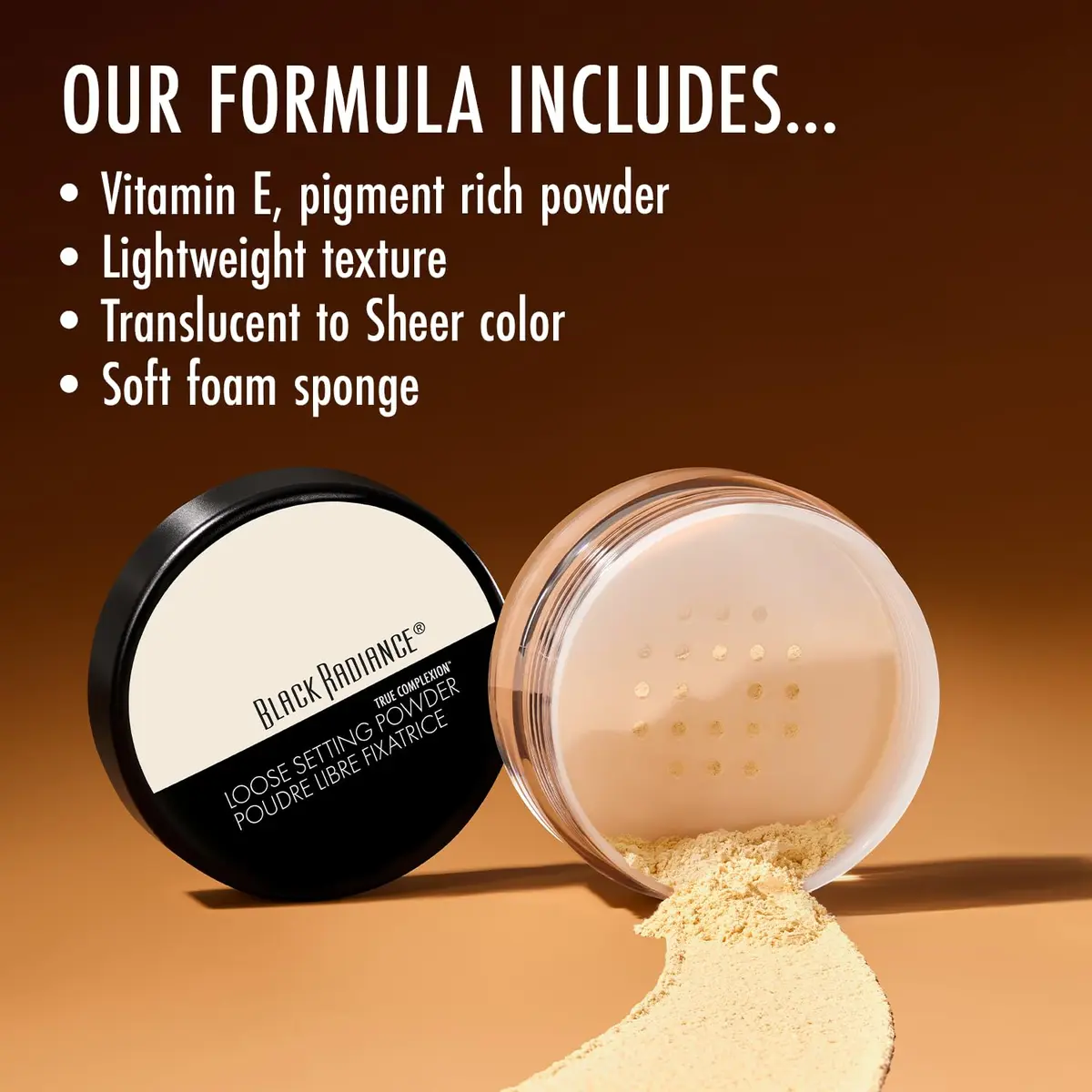 Black Radiance True Complexion Loose Setting Powder Cocoa Kisses 18.14 g (0.64 oz) | Sets Makeup for All Day Wear - view 5