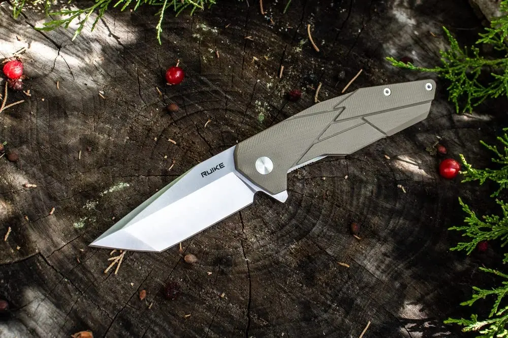 Ruike P138W Tactical Folding Knife 14C28N Stainless Steel | Compact, Reusable, Safety Lock (70-120 chars) - view 2