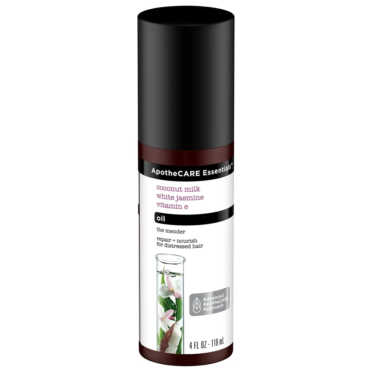 ApotheCARE Essentials The Mender Hair Repair Oil, Coconut Milk, White Jasmine, Vitamin E, 4 oz | Nourishes & Restores Damaged Hair - view 2