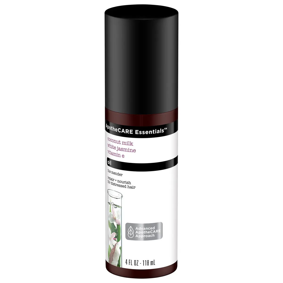 ApotheCARE Essentials The Mender Hair Repair Oil, Coconut Milk, White Jasmine, Vitamin E, 4 oz | Nourishes & Restores Damaged Hair - view 3