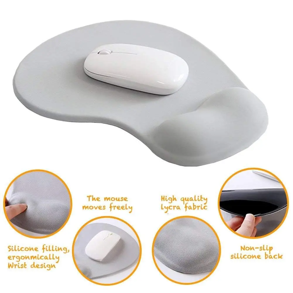 DEMON CHEST Office Mousepad with Gel Wrist Support | Ergonomic Gaming Desk Mat for Laptop (05Green) - view 3