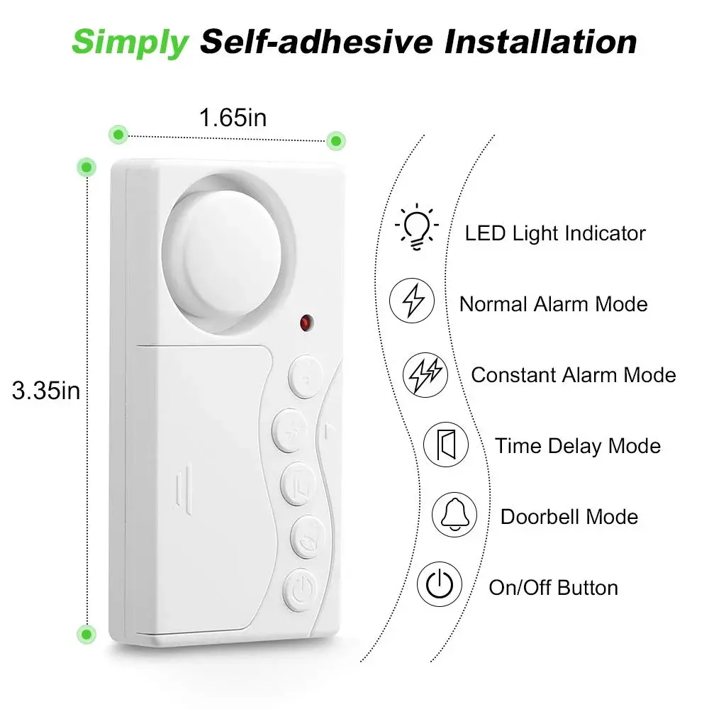 WSDCAM Wireless Freezer Door Alarm with Adjustable Delay | 108dB Loud Alert - view 6