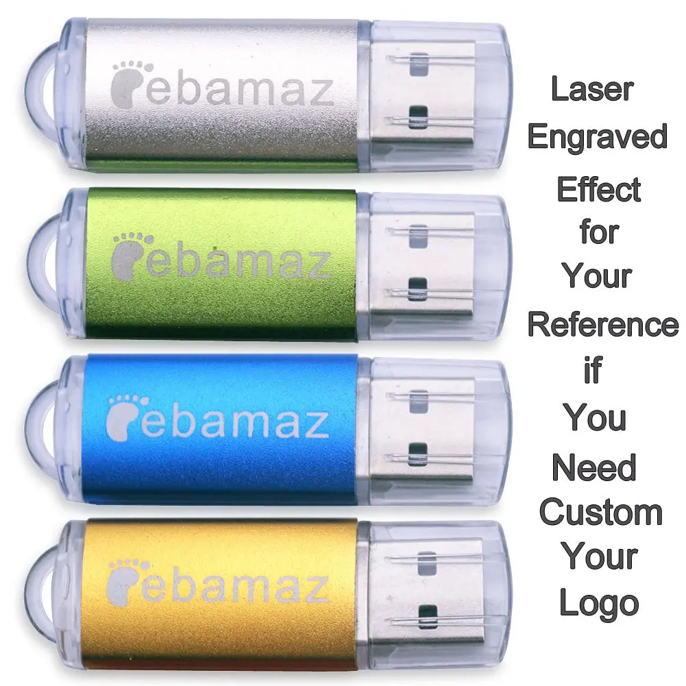 ebamaz 256MB USB 2.0 Metal Key Flash Drives 5-Pack | 256MB (239MB Usable) Capacity - view 5