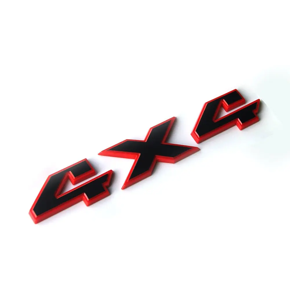 Yoaoo Vehicle Emblem 4x4 Badge 8.5" x 1.5" Gloss Red Frame | OEM 2007-2018 - view 5