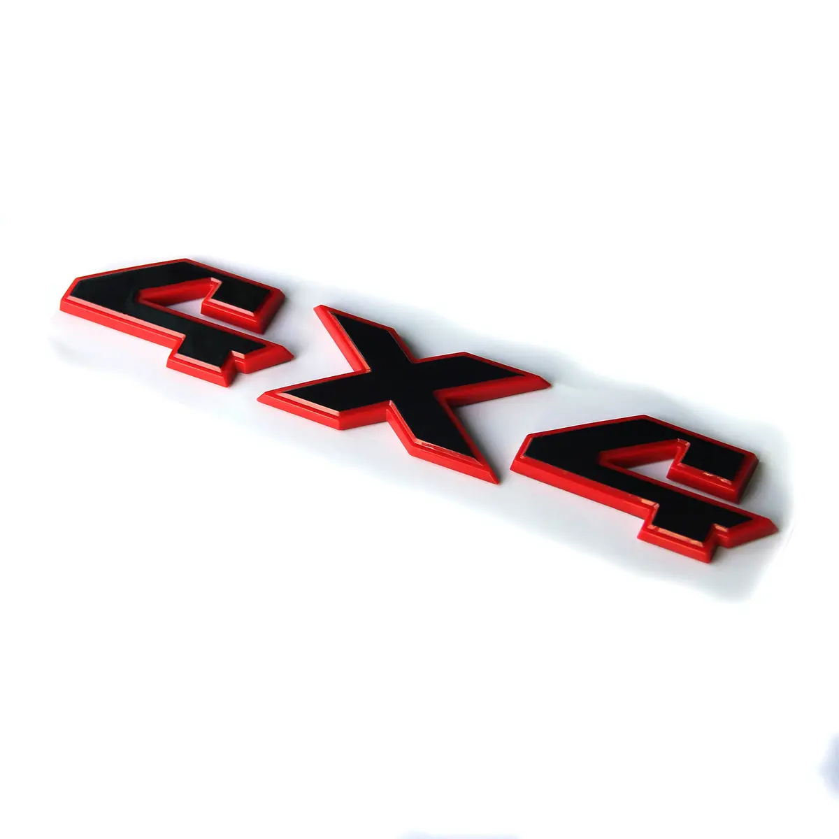 Yoaoo Vehicle Emblem 4x4 Badge 8.5" x 1.5" Gloss Red Frame | OEM 2007-2018 - view 4