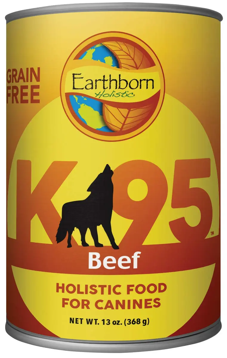 Earthborn Holistic K95 Beef Recipe Grain-Free Canned Dog Food 13 oz Can | 95% Real Beef, Grain-Free Nutrition - main product image
