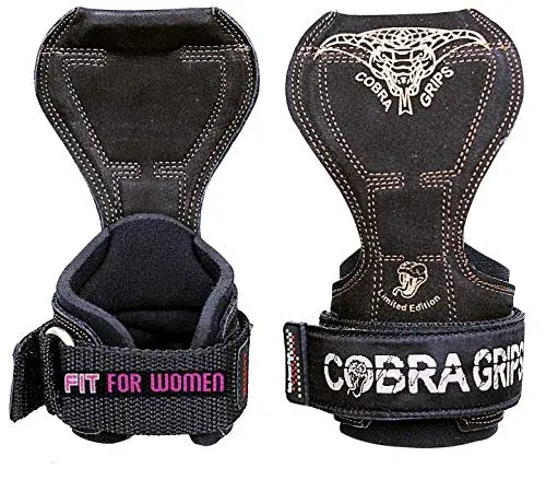Cobra Grips FIT Black Leather Weight Lifting Gloves with Wrist Wraps - 4.25-7.0" Wrist - main product image
