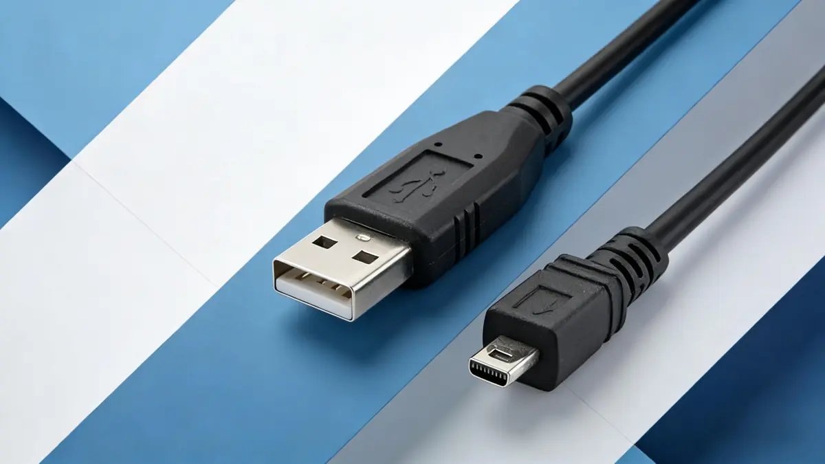 Wetco Black 8-Pin Mini USB Cable 1.5m (4.9ft) | USB 2.0 Data Transfer - view 2