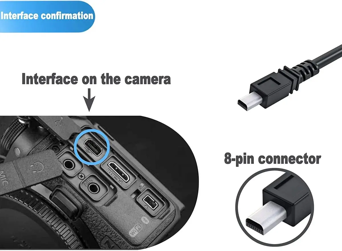 Wetco Black 8-Pin Mini USB Cable 1.5m (4.9ft) | USB 2.0 Data Transfer - view 4