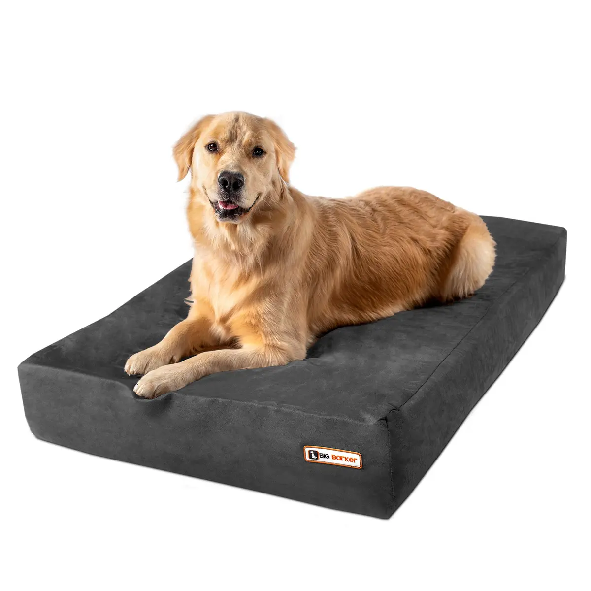 Big Barker Large Orthopedic Dog Bed 48x30x7 in Charcoal | 10-Year Shape Guarantee for Large Dogs - main product image