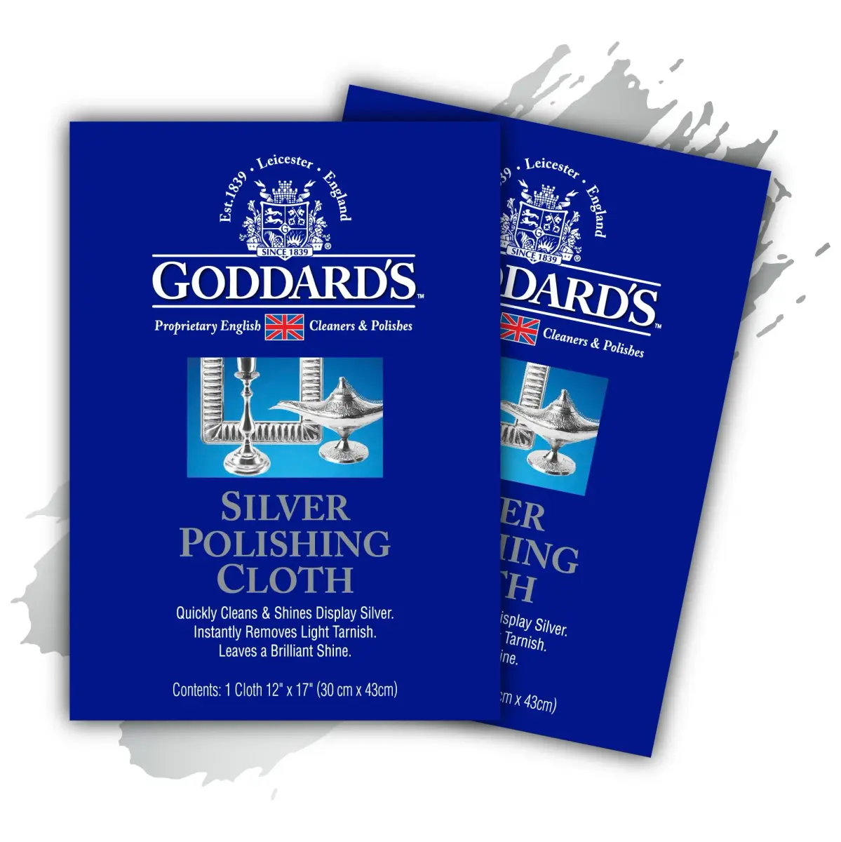 Goddard's Silver Polishing Cloth 2 Pack | Cleans and Protects Silverware & Jewelry - main product image