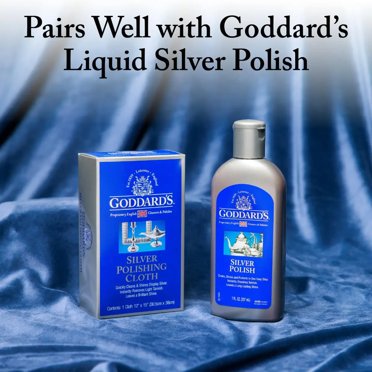 Goddard's Silver Polishing Cloth 2 Pack | Cleans and Protects Silverware & Jewelry - view 7