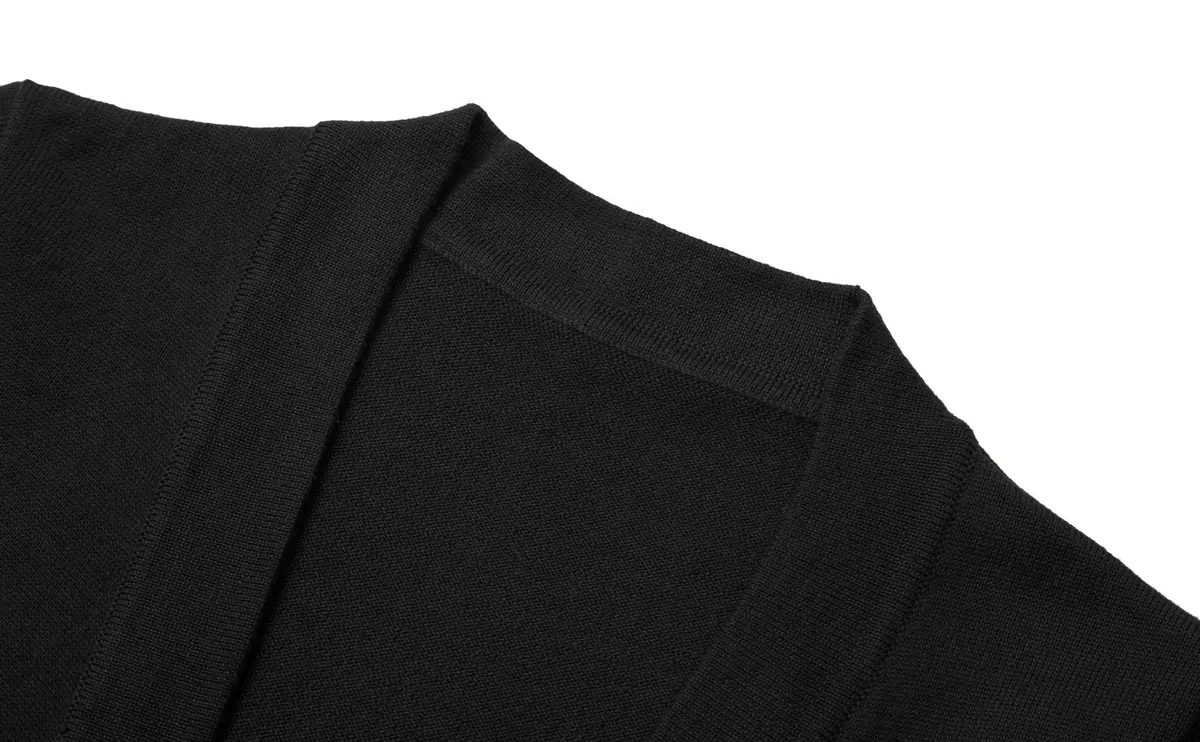 Urban CoCo Women's Long Sleeve Open Front Knit Cardigan Sweater (S, Black) | Lightweight, Soft, Slim Fit - view 4