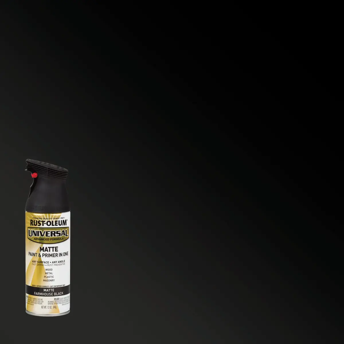 Rust-Oleum Universal Matte Farmhouse Black All Surface Spray Paint - 12 oz - view 2