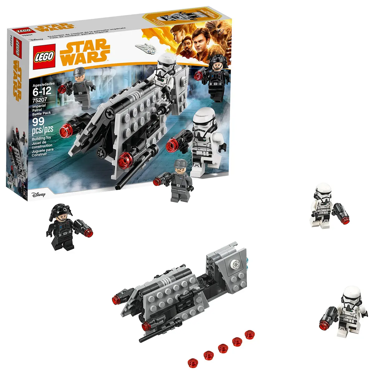 LEGO Star Wars Imperial Patrol Battle Pack 75207 Building Kit 99 Piece | Star Wars Toy for Kids 6-12 - main product image