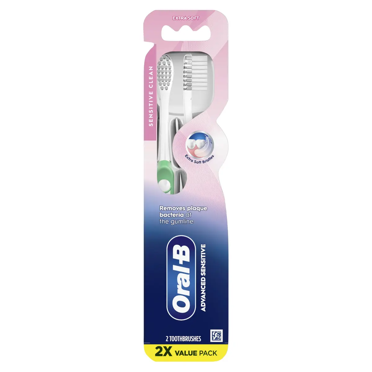 Oral-B Advanced Sensitive Toothbrushes, Extra Soft, 2 Count | Dentist Recommended - view 6