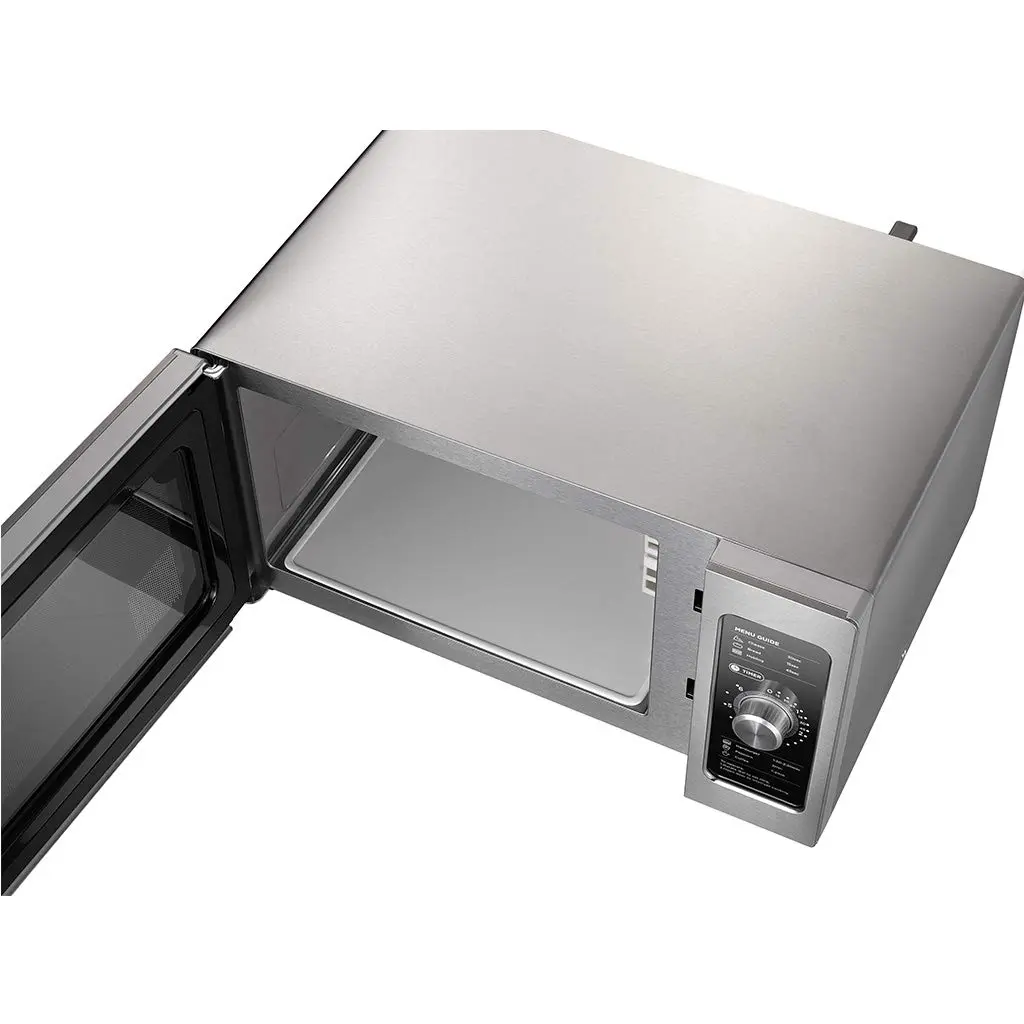 Midea Equipment 1025F0A Countertop Commercial Microwave Oven with Dial, 1000W, Stainless Steel.9 CuFt | 6-Min Timer & UL Listed - view 4