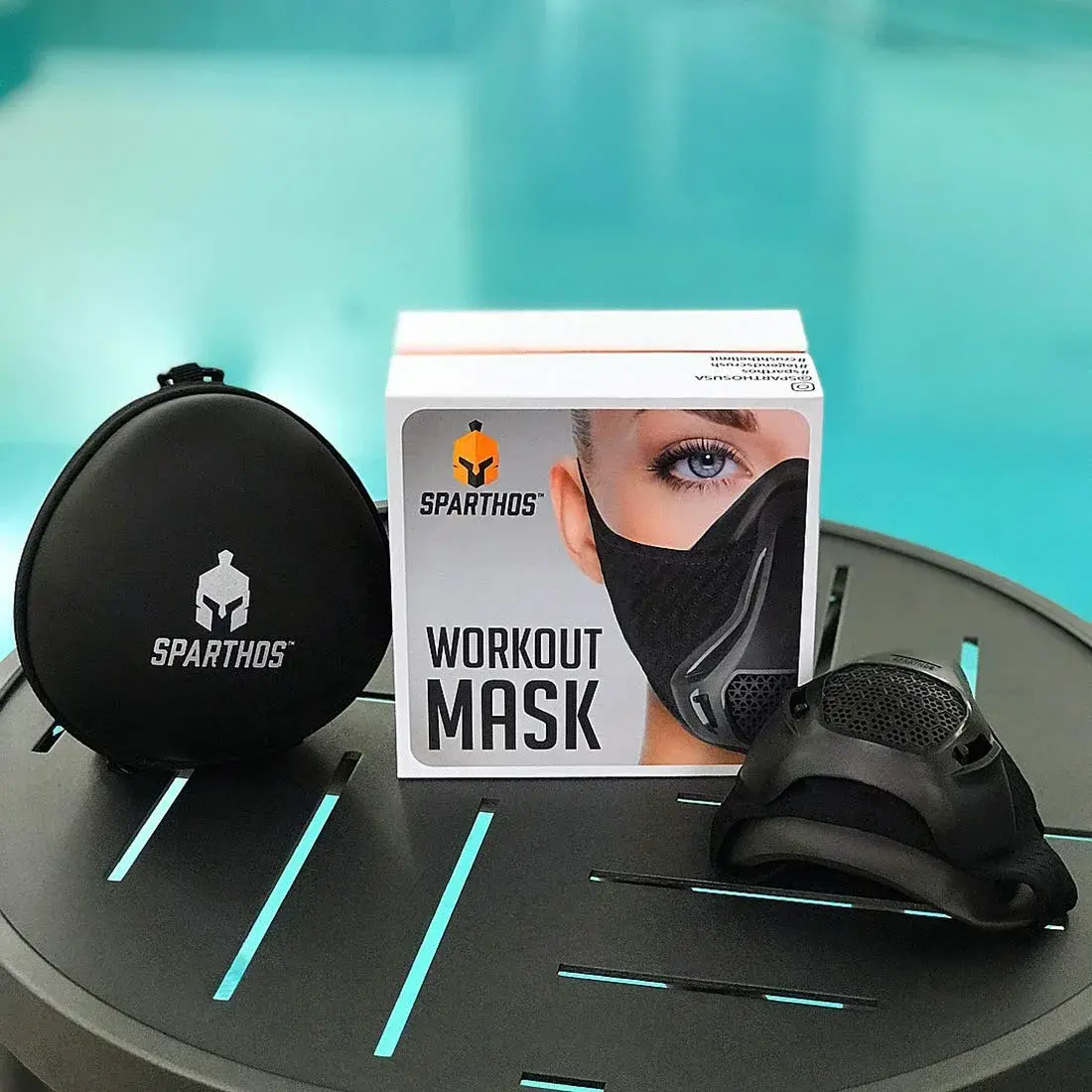 Sparthos High Altitude Training Mask, Running Breathing Mask - Midnight Black | 16 Breathing Levels - view 8