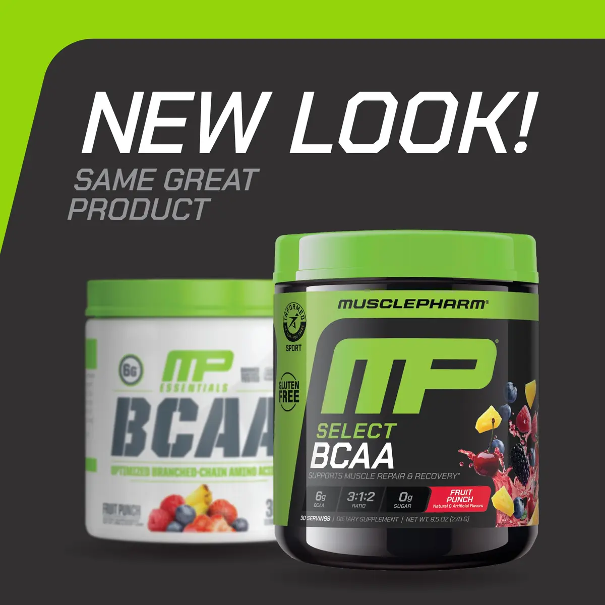 Muscle Pharm Select BCAA Powder | Fruit Punch | 9.5 Ounce (Pack of 1) | Supports Lean Muscle & Recovery - view 2