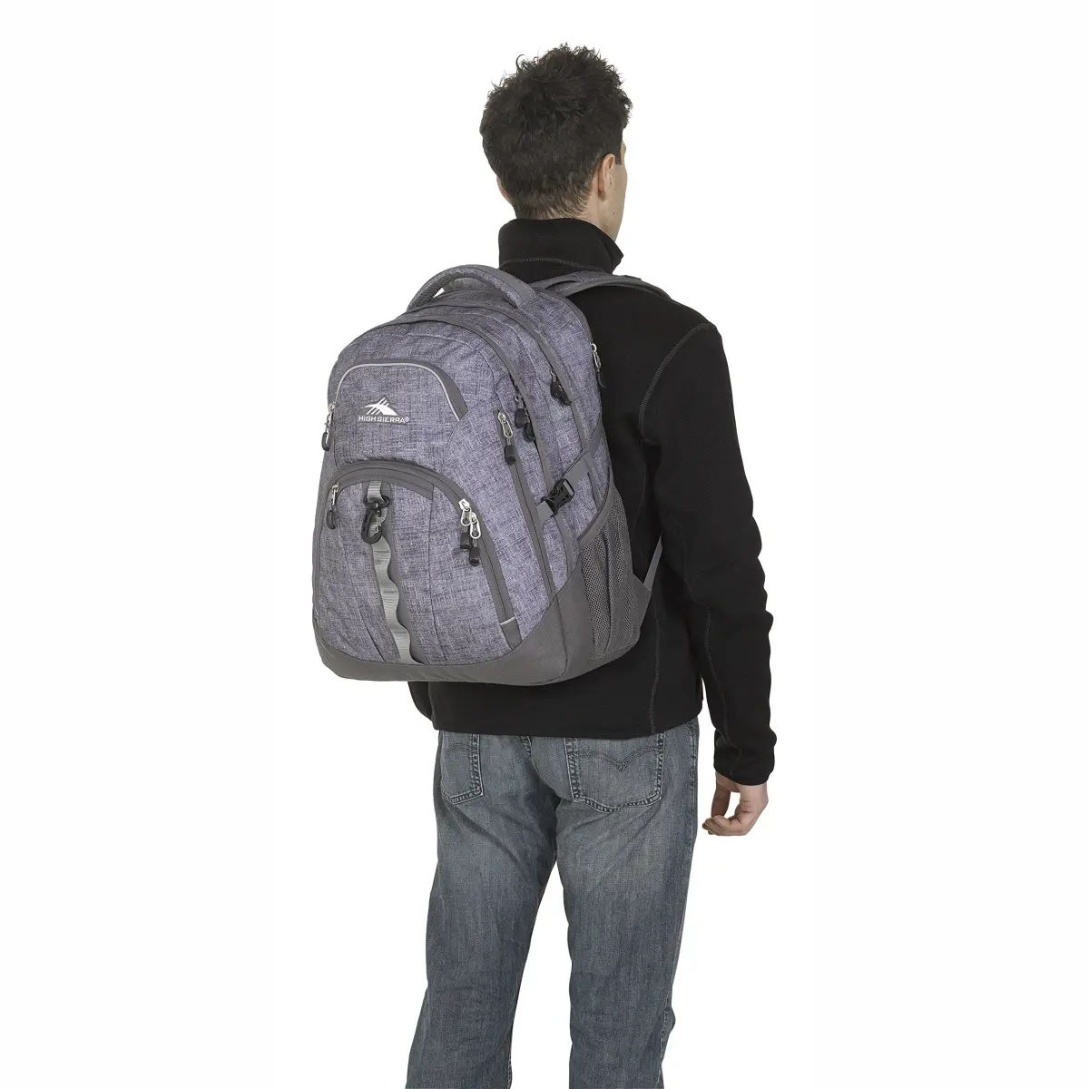 High Sierra Access 2.0 Laptop Backpack, Woolly Weave/Slate, 34L (20.2"x15"x7.6") | Padded Laptop Sleeve & Tablet Sleeve - view 5
