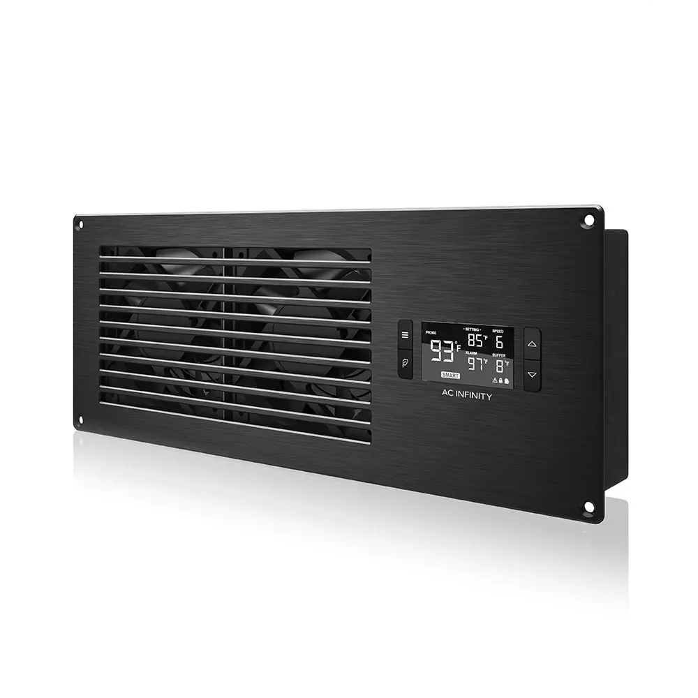 AC Infinity AIRFRAME T7 Black, Exhaust Fan 17" | High-Airflow Cooling System with Programmable Thermostat - main product image