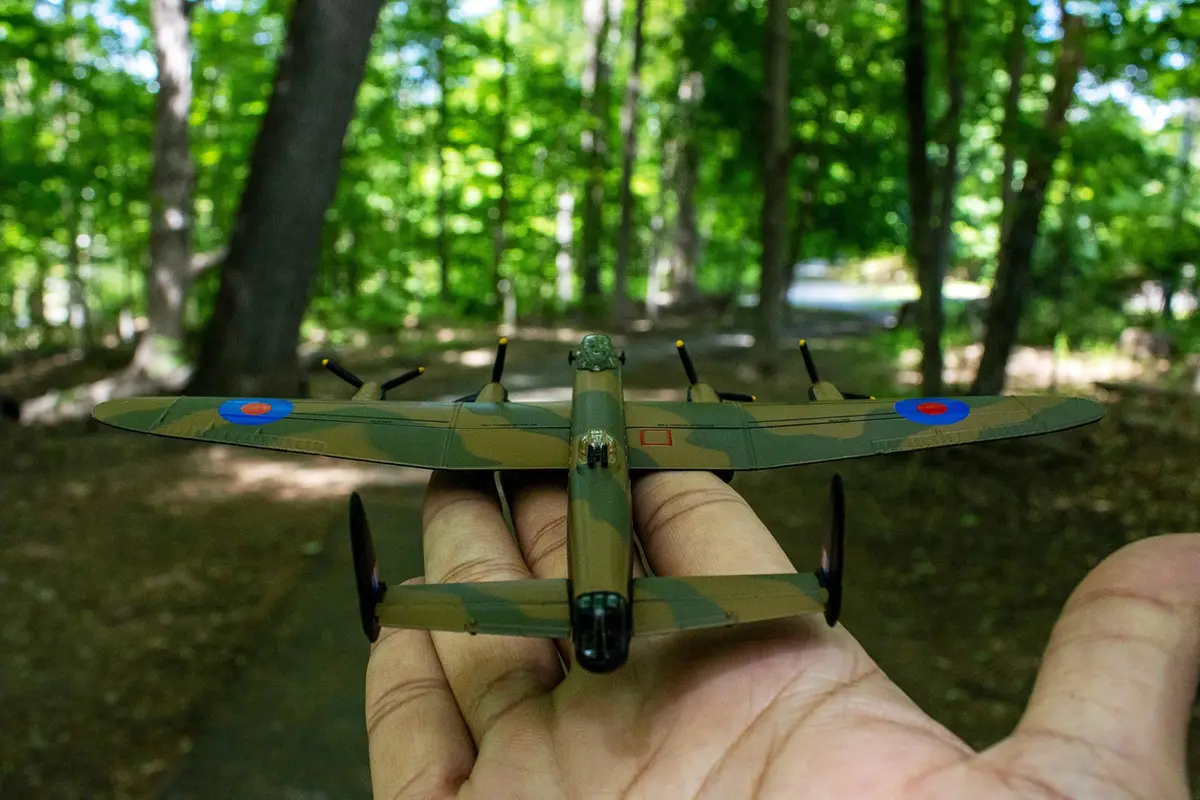 Postage Stamp RAF Lancaster 1/150 Just Jane Airplane Model | Diecast Military Aircraft for Collectors - view 2