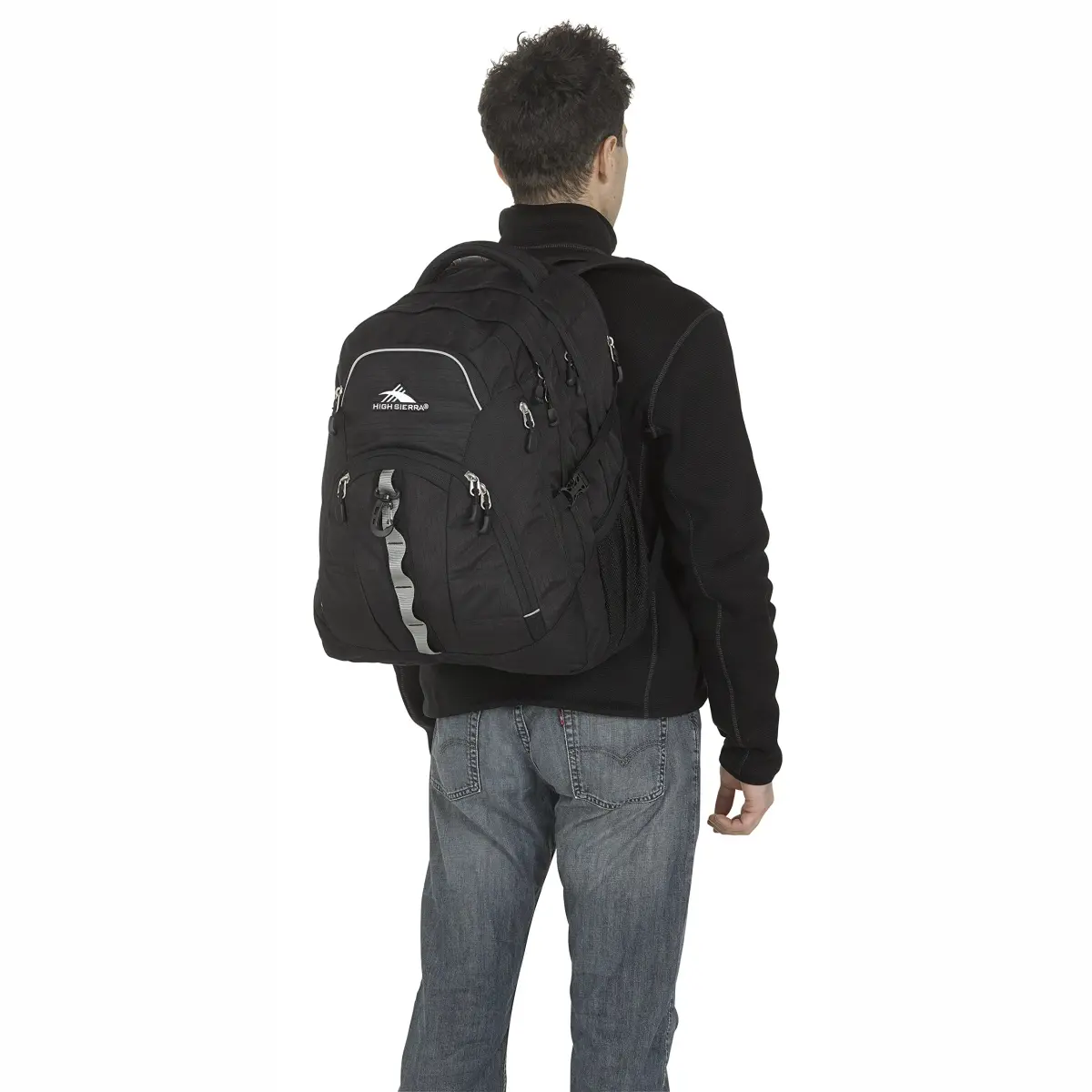 High Sierra Access 2.0 Laptop Backpack Black 45L (20.2 x 15 x 7.6 in) | Padded Laptop & Tablet Sleeves - view 5