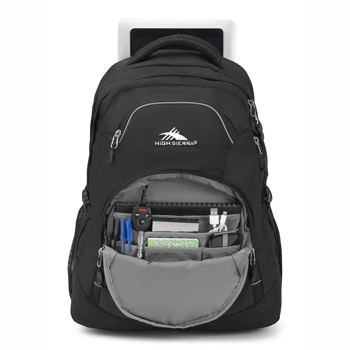 High Sierra Access 2.0 Laptop Backpack Black 45L (20.2 x 15 x 7.6 in) | Padded Laptop & Tablet Sleeves - view 4