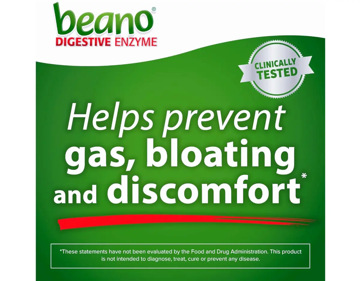 Beano Gas Relief Tablets 100 Count (45 g) | Digestive Enzyme Supplement for Gas and Bloating - view 8