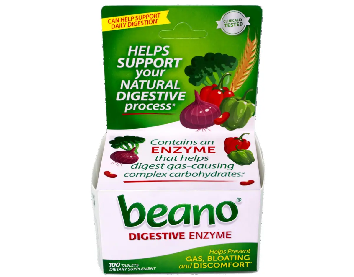 Beano Gas Relief Tablets 100 Count (45 g) | Digestive Enzyme Supplement for Gas and Bloating - view 4