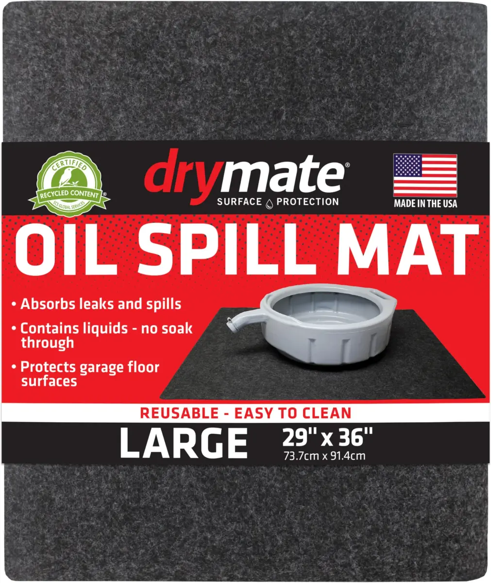 Drymate Oil Spill Mat 72.5 sq ft (29" x 36") | Premium Absorbent Garage Floor Protection - main product image
