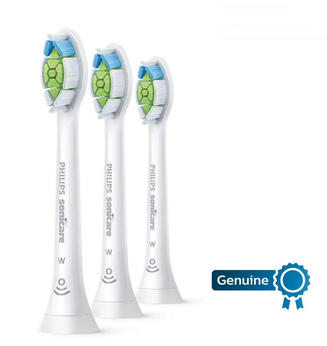 Philips Sonicare W DiamondClean Replacement Toothbrush Heads White 3 Pack | Clinically Tested Whitening - view 2