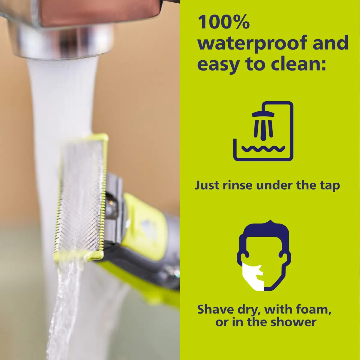 Philips Norelco OneBlade 360 Hybrid Face + Body Trimmer and Shaver | Trim, Edge & Shave Face & Body - view 7