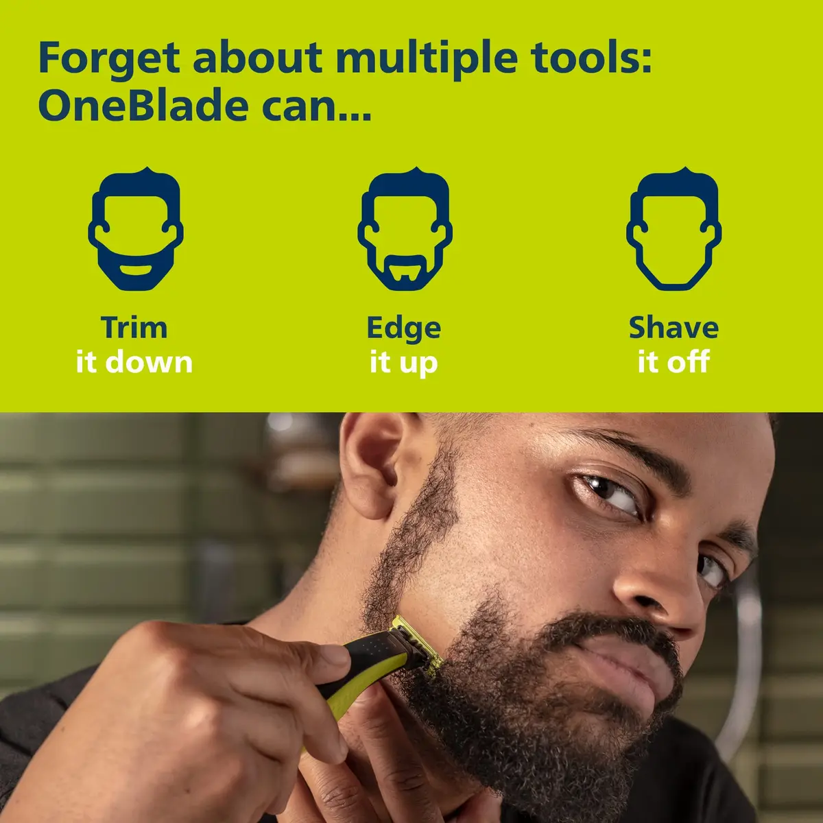 Philips Norelco OneBlade 360 Hybrid Face + Body Trimmer and Shaver | Trim, Edge & Shave Face & Body - view 2