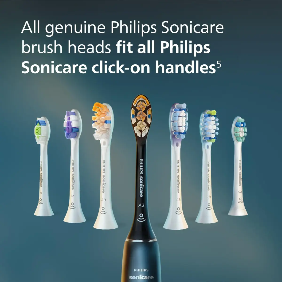 Philips Sonicare C2 Plaque Control Replacement Toothbrush Heads, White, 3 Pack | Removes 700% More Plaque - view 6