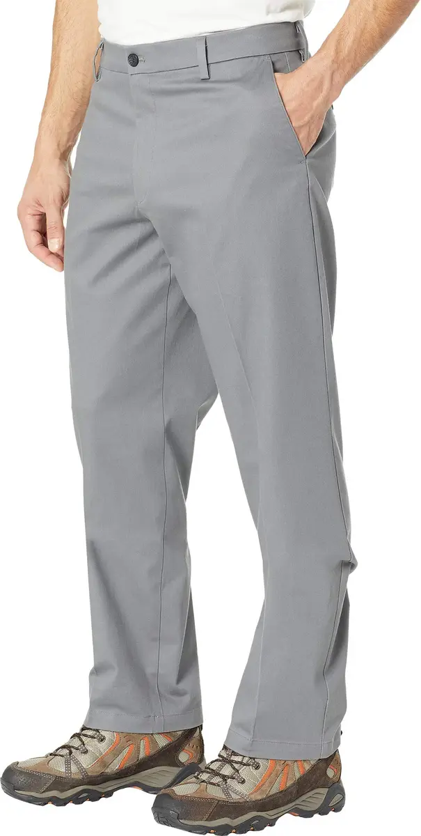 DOCKERS Men's Classic Fit Signature Khaki Lux Cotton Stretch Pants 34W x 29L | All-Day Comfort & Wrinkle-Free Performance - view 2