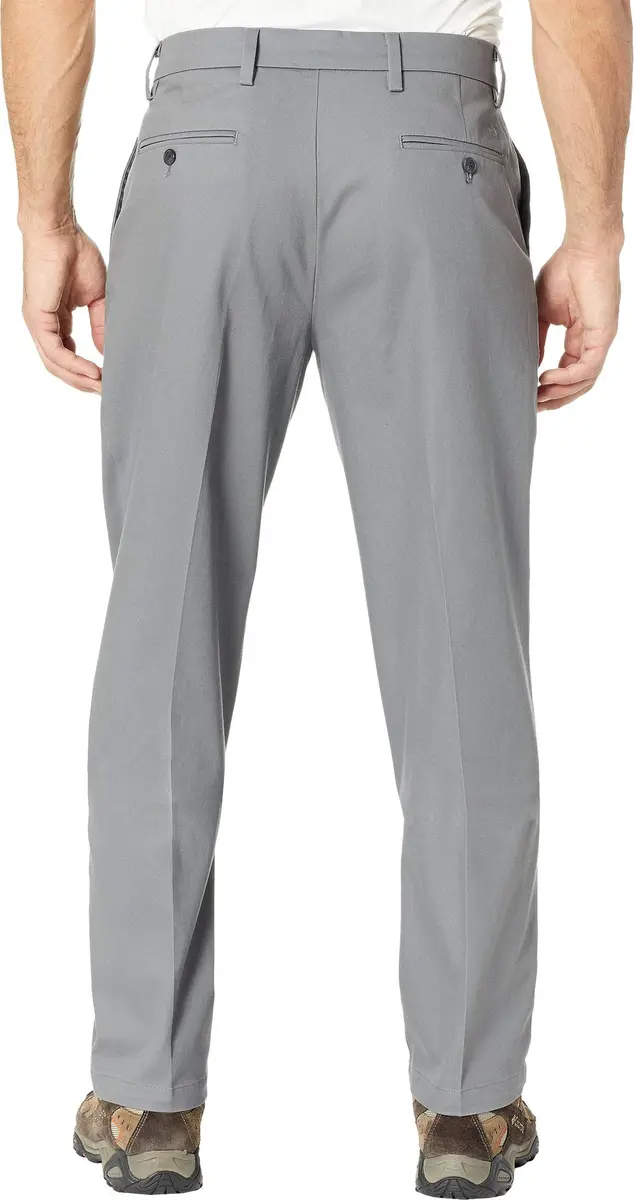 DOCKERS Men's Classic Fit Signature Khaki Lux Cotton Stretch Pants 34W x 29L | All-Day Comfort & Wrinkle-Free Performance - view 3