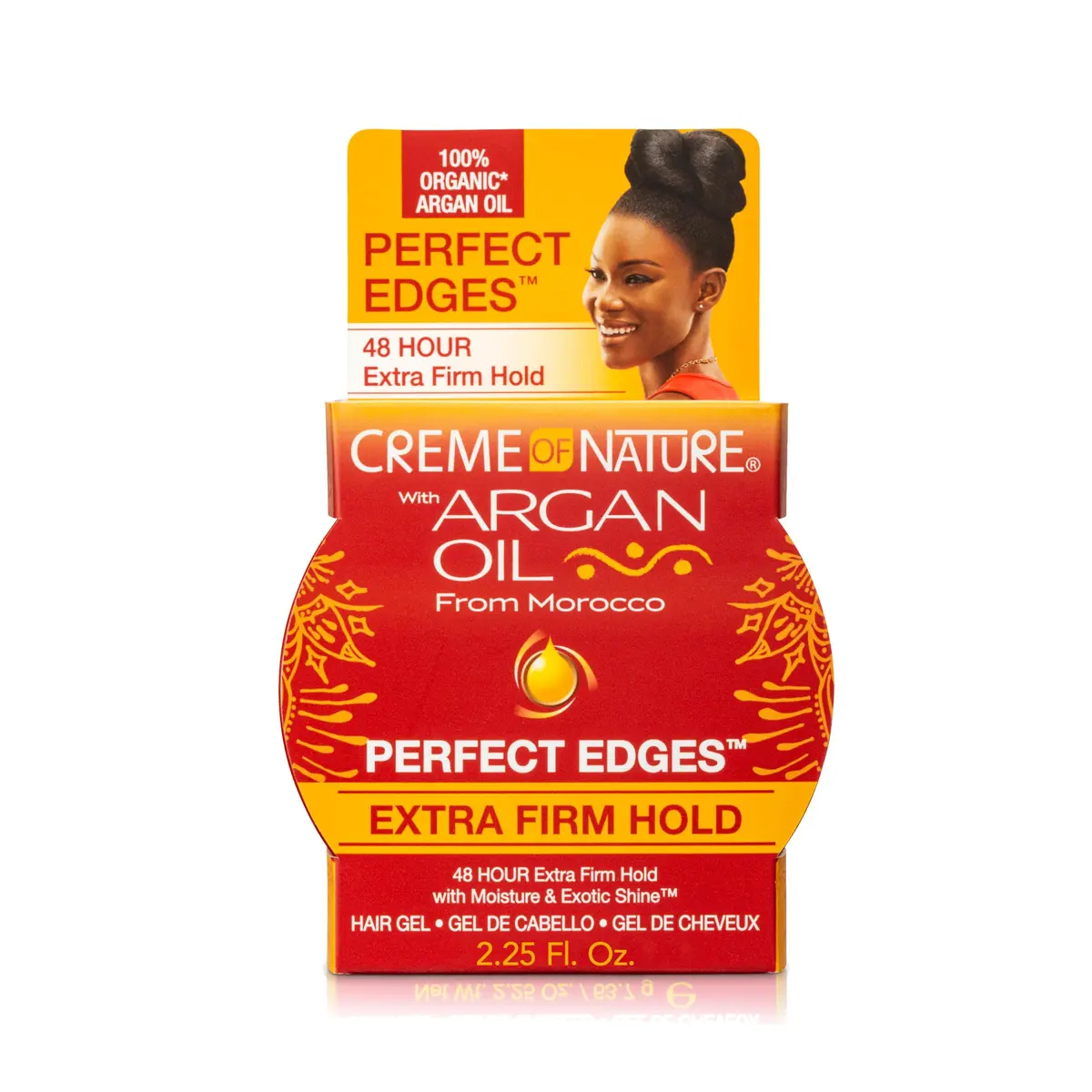 Creme of Nature Argan Oil of Morocco Perfect Edges Extra Firm Hold, 2.25 oz | Long-lasting edge control with organic argan oil - main product image