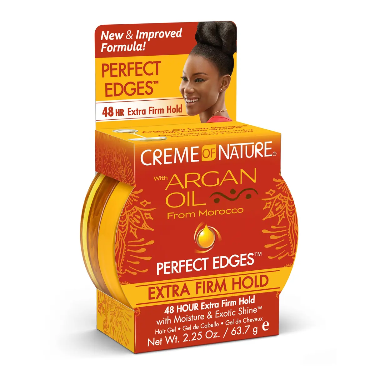 Creme of Nature Argan Oil of Morocco Perfect Edges Extra Firm Hold, 2.25 oz | Long-lasting edge control with organic argan oil - view 9