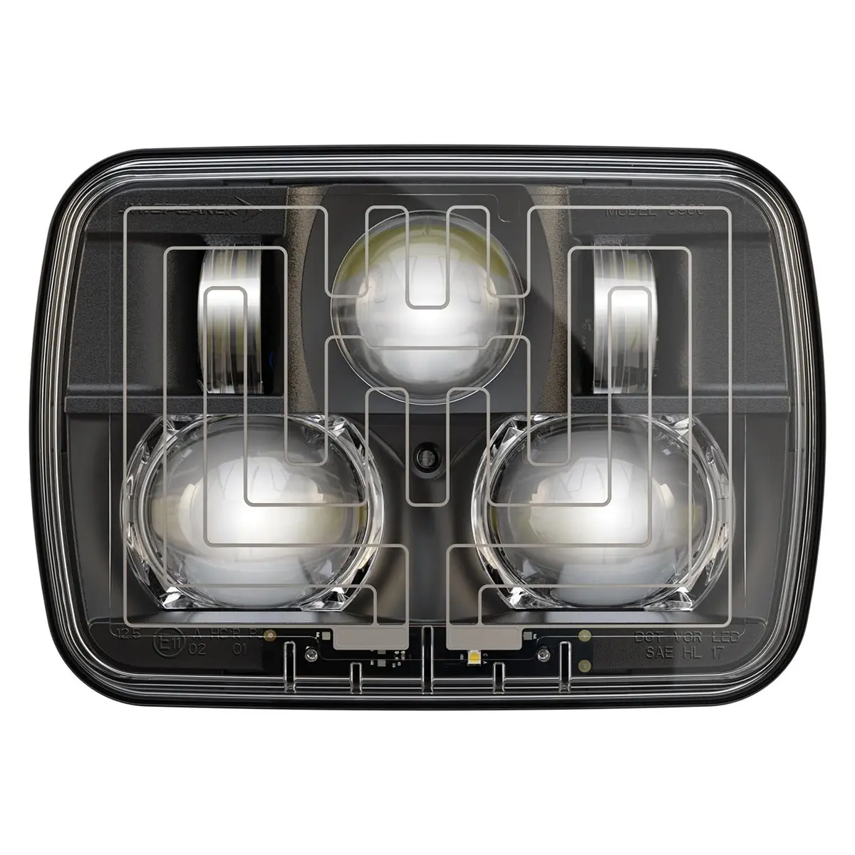 J.W. SPEAKER 8910-Ev2 12/24V Dot/Ece Rht HTD Black | Automotive Headlight Assembly - view 2
