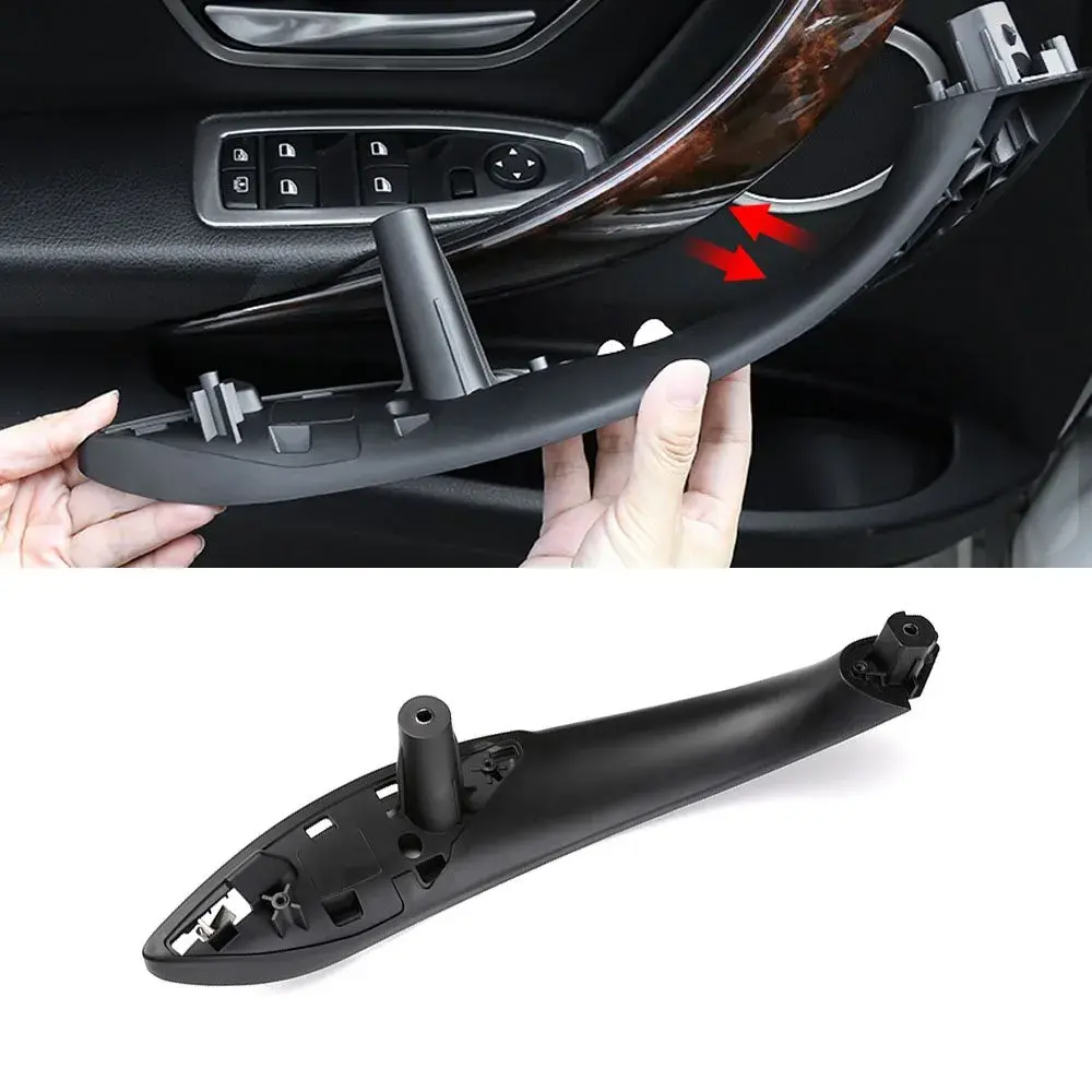 Jaronx Black Left Front Door Handle for BMW 3 Series (2012-2018) & 4 Series (2014-2017) | Upgraded ABS+PC Replacement - main product image