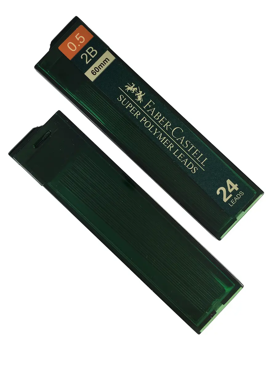 Faber-Castell 0.5mm 2B Mechanical Pencil Refills | 96 Leads in 4 Tubes, Compatible with 0.5mm Pencils - view 4