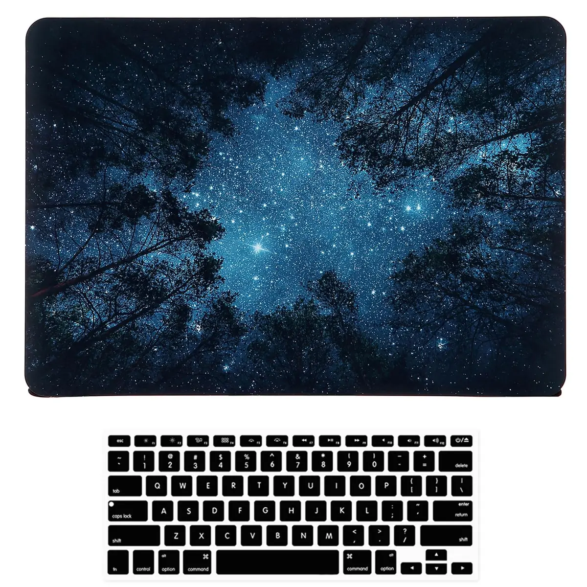 iDonzon Hard Case for MacBook Air 13 inch (A1369/A1466, 2010-2017) - Forest Starry Matte Plastic - main product image