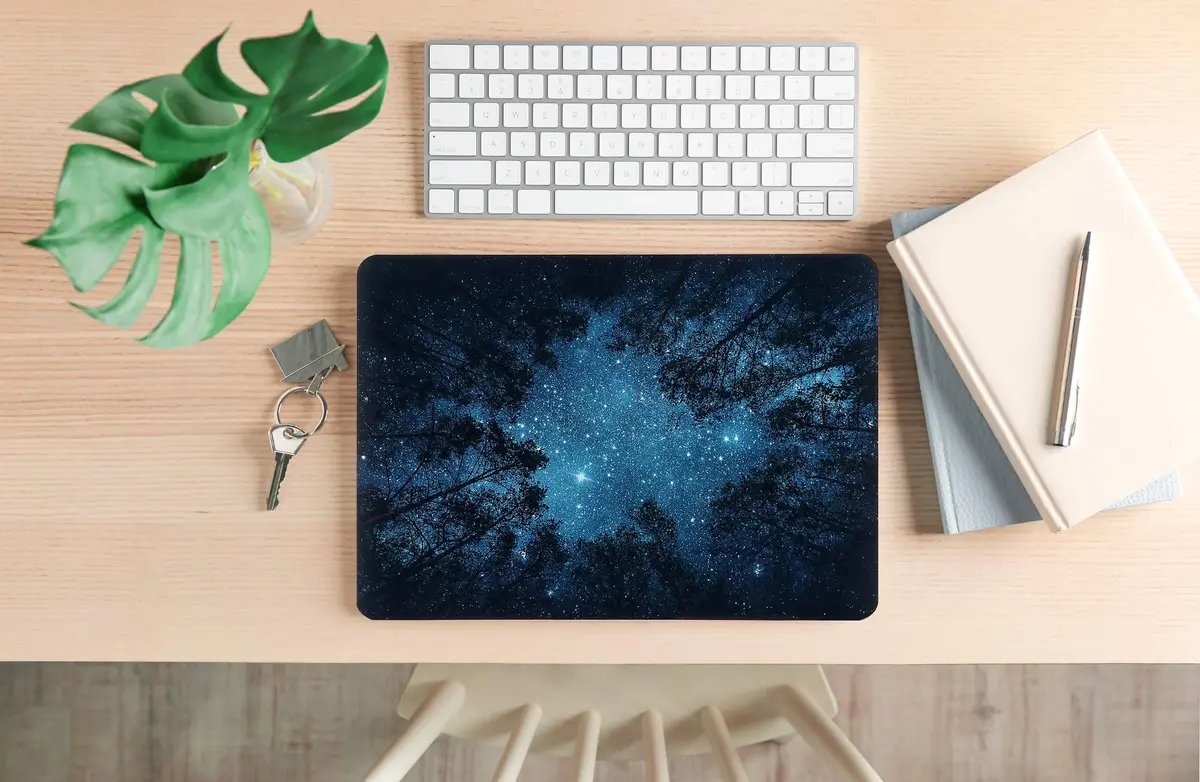iDonzon Hard Case for MacBook Air 13 inch (A1369/A1466, 2010-2017) - Forest Starry Matte Plastic - view 7