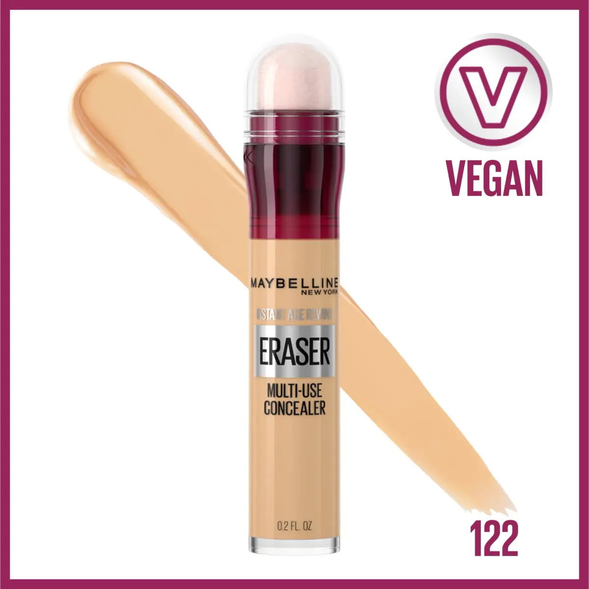Maybelline Instant Age Rewind Eraser Dark Circles Concealer, 5ml (0.2 Fl Oz) (122) | Erase Dark Circles & Brighten Skin - view 2